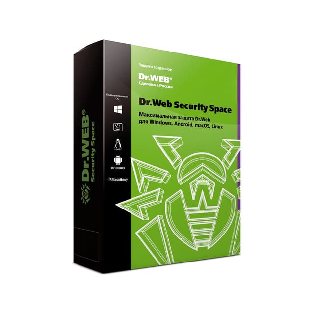 Антивирус Dr.Web Security Space на 12 месяцев 1 ПК (Первичная лицензия)