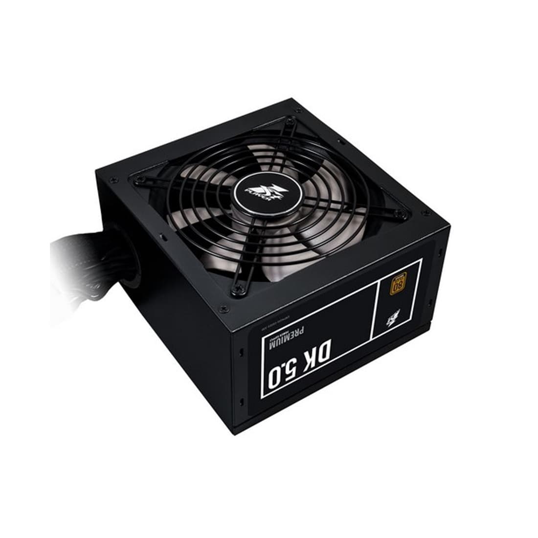 Блок питания, 1STPLAYER, DK PREMIUM PS-500AX, 500W, ATX, APFC, BRONZE, 20+4pin, 4+4pin, 6*Sata, 2*Molex, 2*PCI-E 6+2pin, Вентилятор 12см, 140x150x86 мм, Черный