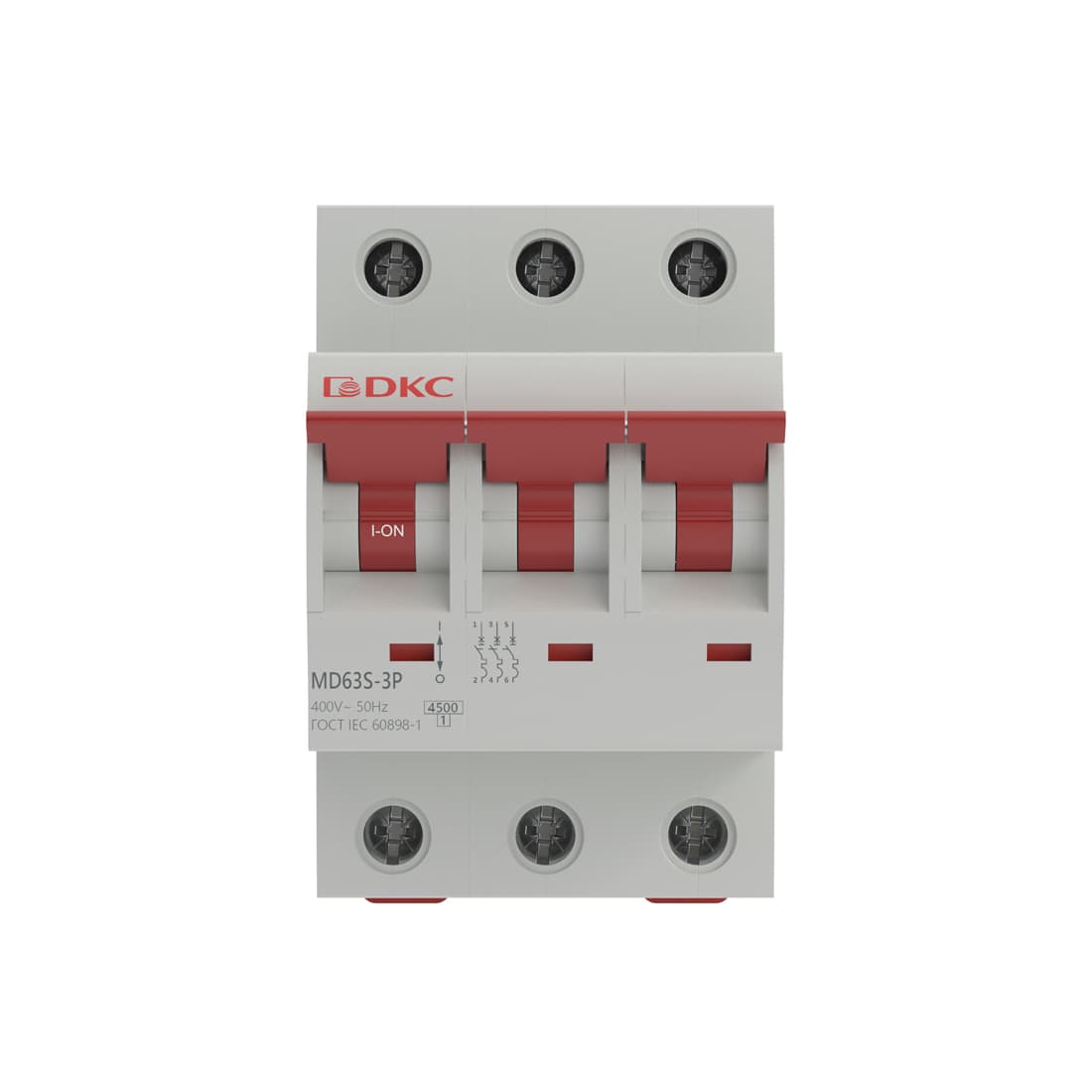 Автоматически выключатель, DKC, MD63S-3PC32, YON max 3П 32А С 4,5кА