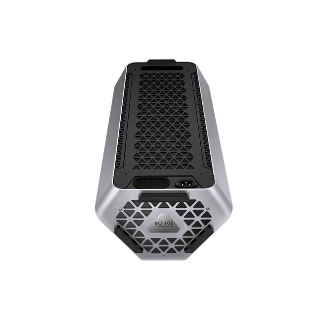 Компьютерный корпус, jonsplus, BO 102 Silver, mini-ITX, 1xUSB Type-A, 1xUSB Type-C, 1x Audio-Mic, Высота процессорного кулера до 75 мм, Длина видеокарты до 330-380 мм, Дисковый отсек 2.5'' х 1 и 3.5'' x 2 или 2.5'' х 2 и 3.5'' x 1, Алюминий 3мм, Сталь 1мм, Стекло 4мм, 2 слота, 285х317х595мм, Без Б/П, Серый