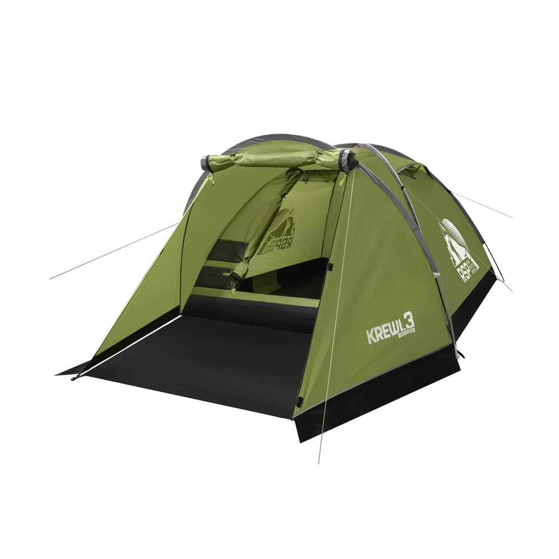Палатка, RSP, T-KRE-3-OLGN, 305*175*115 см, Однослойная, Диаметр дуг 7.9 мм, Водонепроницаемость 4000, Оливково-зеленый