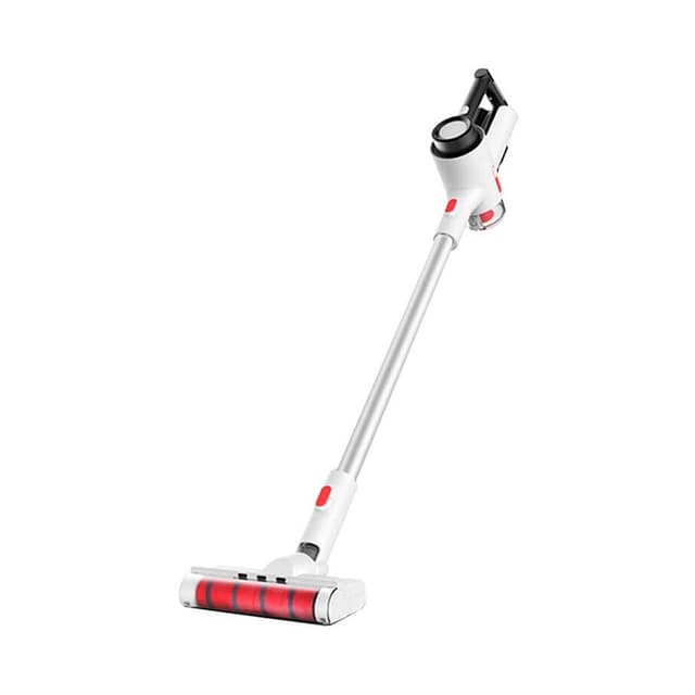 Беспроводной вертикальный пылесос, Xiaomi, Deerma VC40, Вес: 1,85 кг, Потребляемая мощность 100 Вт, Номинальное напряжение 14,4 В, Время зарядки 4 ч, Уровень шума 75 дБ, Объём пылесборника 600 мл, Мощность всасывания до 12000 Па, Объём аккумулятора 2200mAh, Белый