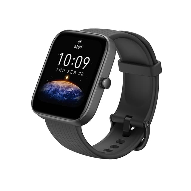 Смарт часы, Amazfit, Bip 3 Pro A2171, Дисплей 1.69" TFT, Разрешение 240х280, Водонепроницаемые (5 АТМ), GPS+GLONASS, Батарея 280 мАч, Вес 33 гр, Черный