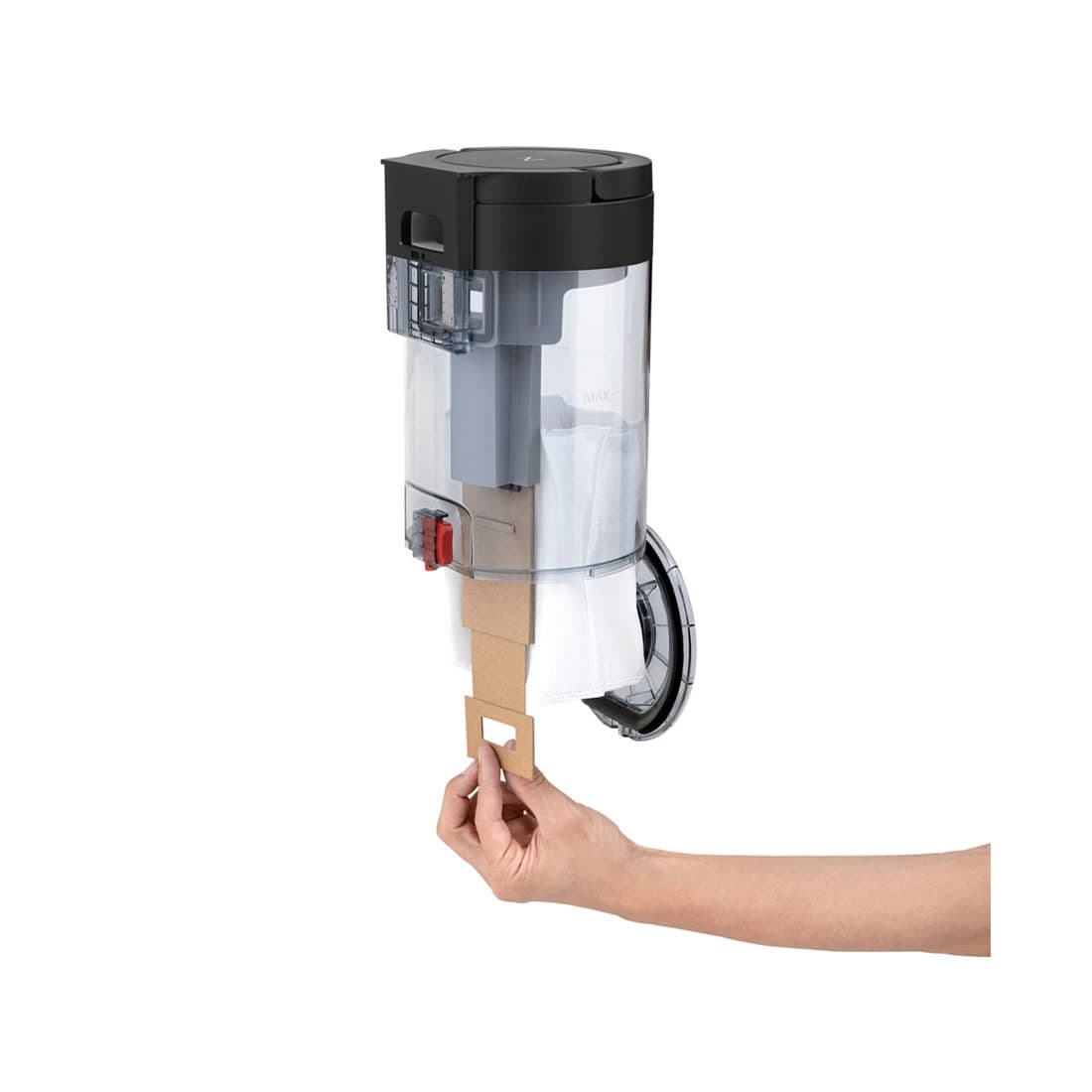 Зарядное устройство с автовыгрузкой мусора для робота-пылесоса, Roborock, AED01HRR/AED02HRR (AED52-02), для моделей S7 MaxV/S7, 6 недель без опустошения, Мешок для мусора объёмом 1.8 л, Кабель длиной 1.8 м, Эффективность фильтрации до 99.9% частиц, Черный