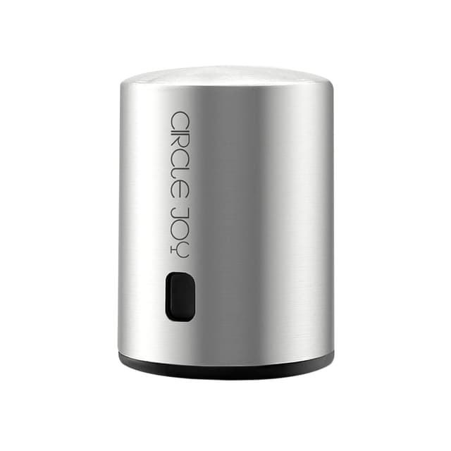 Вакуумная пробка, Circle Joy CJ-JS01 Mini stopper, Металл, Пластик, Диаметр 4,16, Высота 6см, С индикатором срока годности напитка, Поддерживает вакуум на уровне 0,038МПа, Серебристый