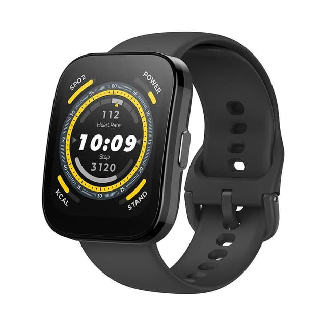 Смарт часы, Amazfit, Bip 5 A2215, Дисплей 1.91" TFT, Разрешение 320х380, Водонепроницаемые (IP68), GPS, GLONASS, Galileo, BDS, Батарея 300 мАч, Вес 26 гр, Черный