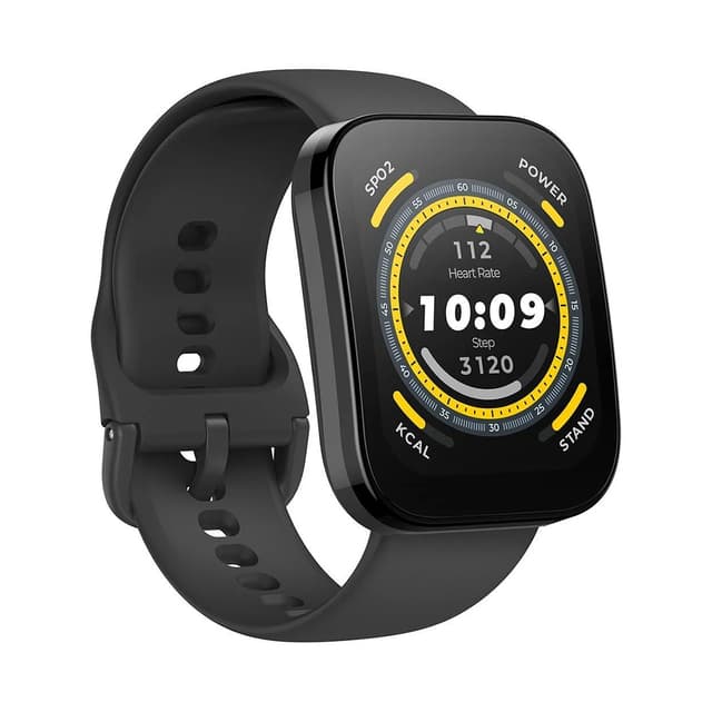 Смарт часы, Amazfit, Bip 5 A2215, Дисплей 1.91" TFT, Разрешение 320х380, Водонепроницаемые (IP68), GPS, GLONASS, Galileo, BDS, Батарея 300 мАч, Вес 26 гр, Черный