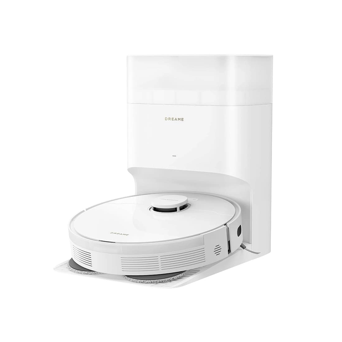 Робот-пылесос, Dreame, Robot Vacuum L10s Plus, RLL42SD, LDS, Объезд припятствий LDS + Dynamic Laser, Сила всасывания 7000, Батарея 5200 мАч, Двойные вращающиеся швабры, Резервуар для воды 300мл, Пылесборник 350мл, Время работы 155 минут, Вес 3,75 кг, Габариты 97 х 350 х 350 мм, Комплектация: робот, базовая станция, боковая щетка, шнур питания, мешок для пыли, расширение пандуса базовой станции, швабра, держатель для швабры, Белый