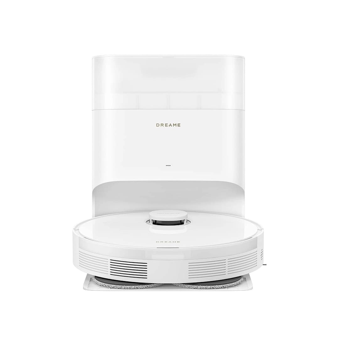 Робот-пылесос, Dreame, Robot Vacuum L10s Plus, RLL42SD, LDS, Объезд припятствий LDS + Dynamic Laser, Сила всасывания 7000, Батарея 5200 мАч, Двойные вращающиеся швабры, Резервуар для воды 300мл, Пылесборник 350мл, Время работы 155 минут, Вес 3,75 кг, Габариты 97 х 350 х 350 мм, Комплектация: робот, базовая станция, боковая щетка, шнур питания, мешок для пыли, расширение пандуса базовой станции, швабра, держатель для швабры, Белый