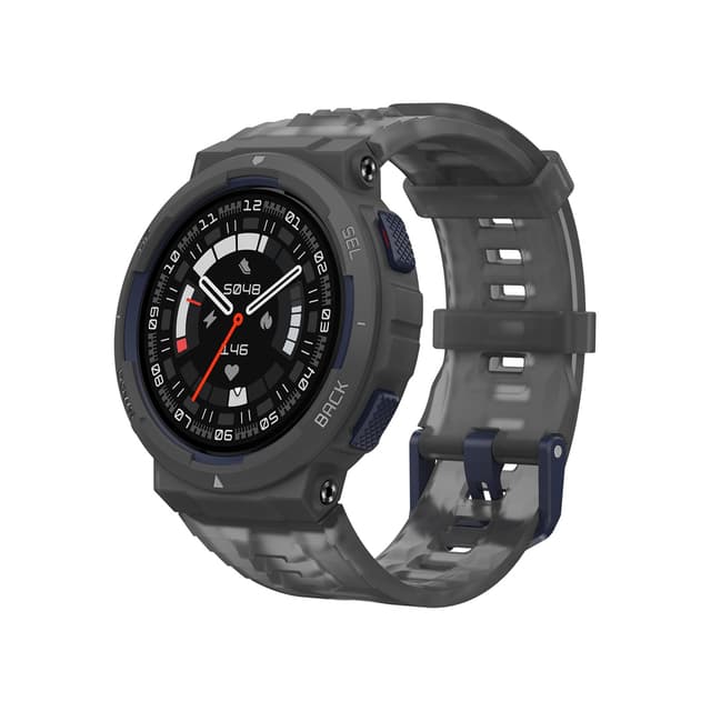 Смарт часы, Amazfit, Active Edge A2212, Дисплей 1.32" TFT, Разрешение 360*360 pixel, GPS, GLONASS, Beidou, Galileo, QZSS, Водонепроницаемые (10 ATM), Аккумулятор 370 мАч, Время работы до 24 дней, Полуночный пульс
