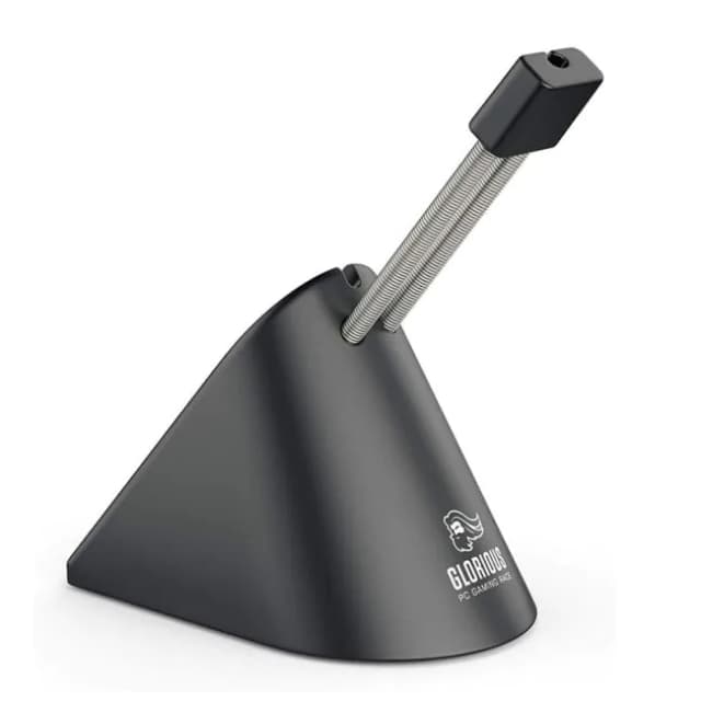 Держатель провода мыши, Glorious, Mouse Bungee, G-MB-BLACK, Пластик, Резина, Металл, Нескользящие ножки, Черный