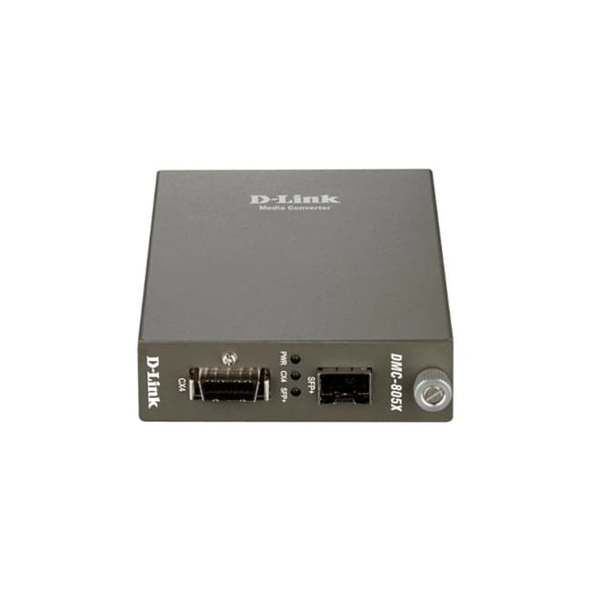 D-Link DMC-805X/A1A Медиаконвертер, 10GBase-CX4 → 10GBase-X SFP+ (1 порт CX4, 1 порт SFP+)