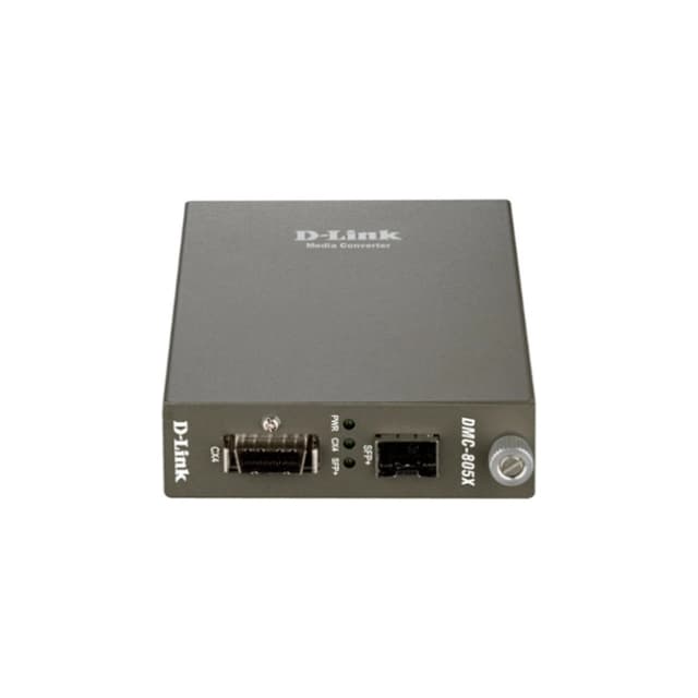 D-Link DMC-805X/A1A Медиаконвертер, 10GBase-CX4 → 10GBase-X SFP+ (1 порт CX4, 1 порт SFP+)